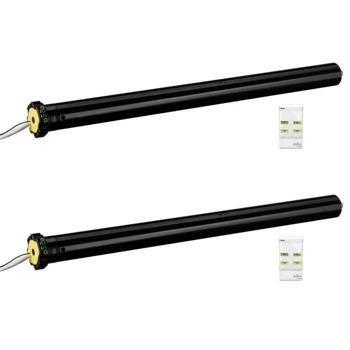 DIAGRAL BY ADYX Pack de 2 motorisation pour volets roulants à commande sans fil Ø 45mm - 15Nm - 230V