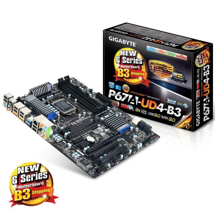 Gigabyte P67A UD4 B3   Carte mère socket LGA 1155   Chipset Intel P67