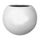 Pot boule en fibrestone Ø31x25cm - Blanc