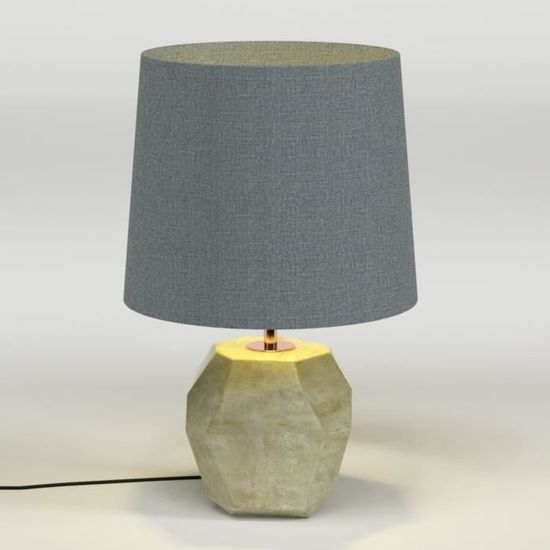 Jour BétonAbat 60w Lampe 45 Gris E27 Cm 0OknwP