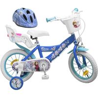 VÉLO ENFANT LA REINE DES NEIGES Vélo 14" + Casque - Enfant fil VÉLO ENFANT LA REINE DES NEIGES Vélo 14" + Casque - Enfant fil