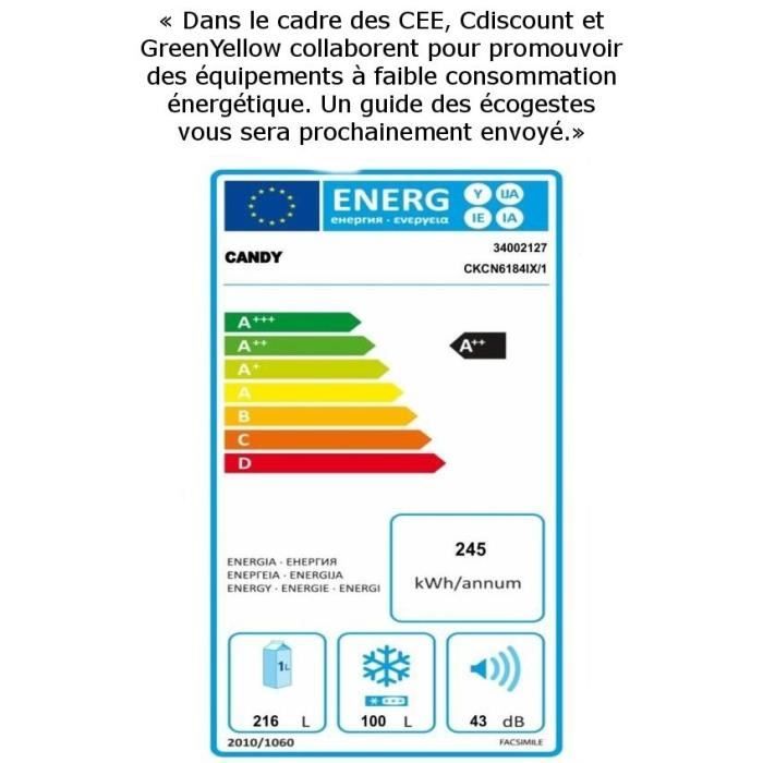  CKCN6184IX/1 - Réfrigérateur congélateur2