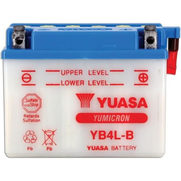 préparer YB4LB   12V   4AH   Dim.  121*71*93mm   Vendu à lunité