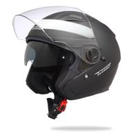 CASQUE MOTO SCOOTER NOX CASQUE JET N124 NOIR MAT CASQUE MOTO SCOOTER NOX CASQUE JET N124 NOIR MAT