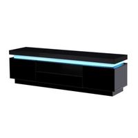 MEUBLE TV FLASH Meuble TV avec LED contemporain noir laqué b MEUBLE TV FLASH Meuble TV avec LED contemporain noir laqué b