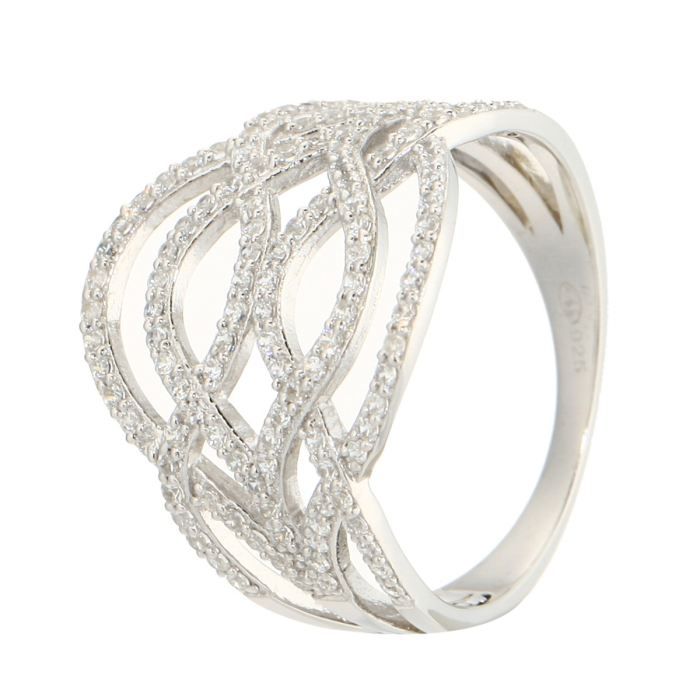 PRINCESS MONTE CARLO Bague Femme Blanc   Achat / Vente BAGUE