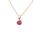 OR ECLAT Collier Or 375° Rubis