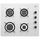 Plaque cuisson gaz blanc