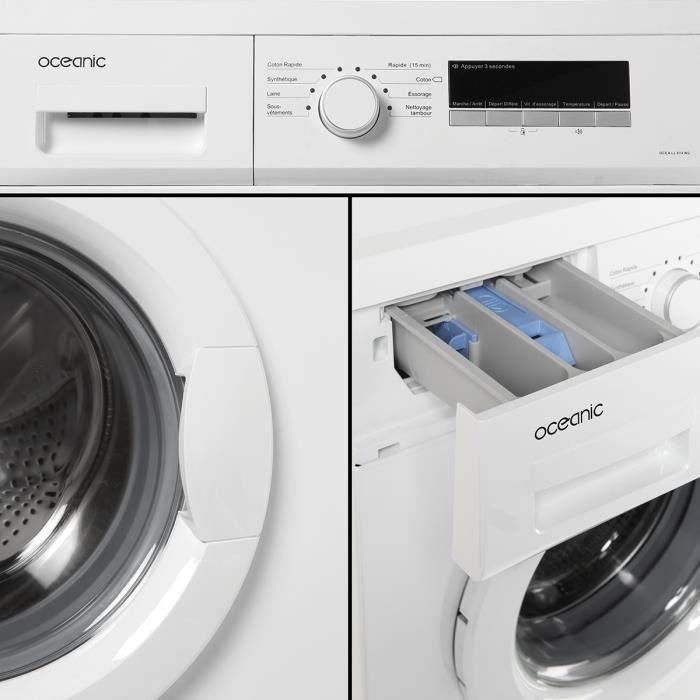  OCEALL814W2 - Lave-linge frontal - 8kg - 14002