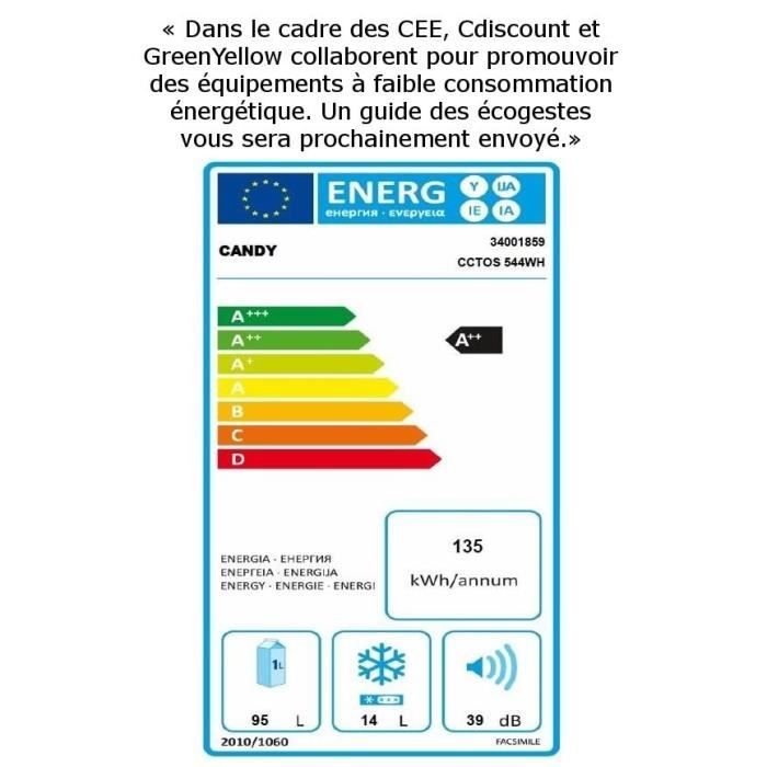 CCTOS544WH - Réfrigérateur table top2