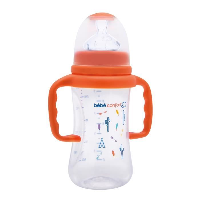 BEBE CONFORT Biberon Maternity 270ml avec poignées - Indians Corail