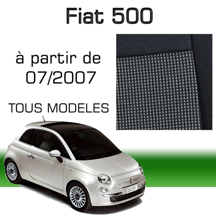 Housse sur mesure Fiat 500 à partir du 07/07