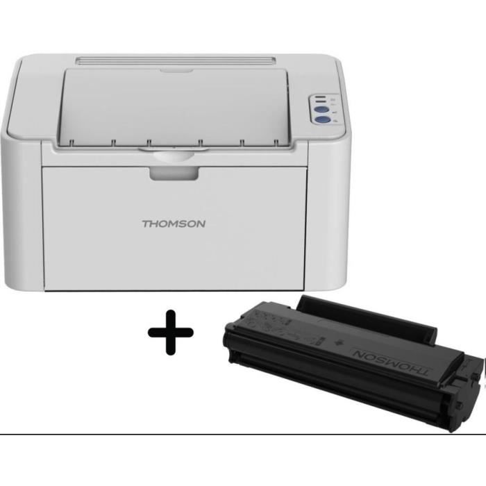 THOMSON Imprimante laser monochrome - Wifi - 23 pages / minute- Résolution: 1200*1200 + Toner monochrome (1600 p)