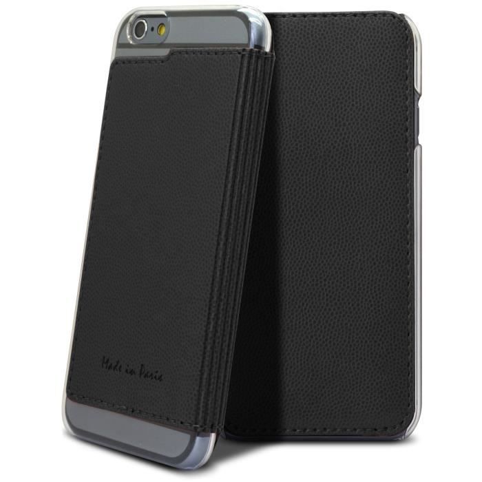 MUVIT Made In Paris Etui Crystal Folio Iphone 6+-6s+ Noir