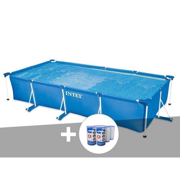 Kit Piscine Tubulaire Rectangulaire 450 X 220 X 084 M 6