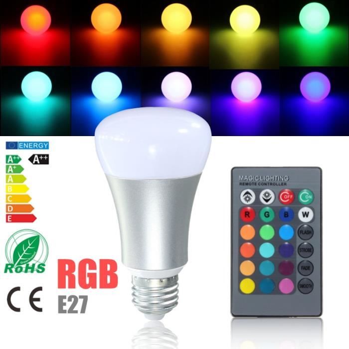 20w Rgb Ampoule Led E27 Changement Lampe 85 265v Projecteur Couleur kXPuTOiZ