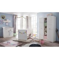 CHAMBRE COMPLÈTE BÉBÉ RONJA Chambre Bébé Complète 3 Pièces : Lit + Armoi CHAMBRE COMPLÈTE BÉBÉ RONJA Chambre Bébé Complète 3 Pièces : Lit + Armoi