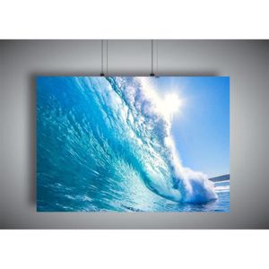 STICKER AUTOCOLLANT POSTER A4 PAYSAGE LANDSCAPE SEA MER OCEAN /& VOILIER.SAILBOAT