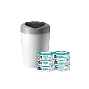 Coffret Egouttoir Biberon Boite Lingettes BLEU Sangenic Recharge Lot de 7
