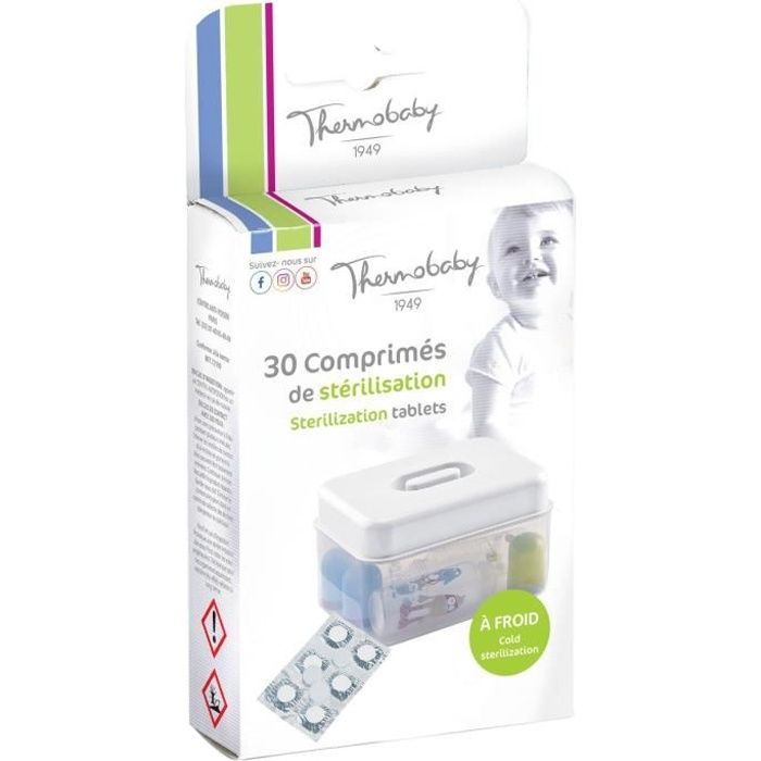 THERMOBABY 30 Comprimes de Sterilisation a Froid