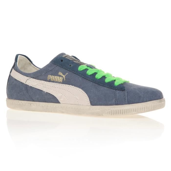 PUMA Baskets Glyde Canvas Washed Low - Mixte - Bleu et Blanc