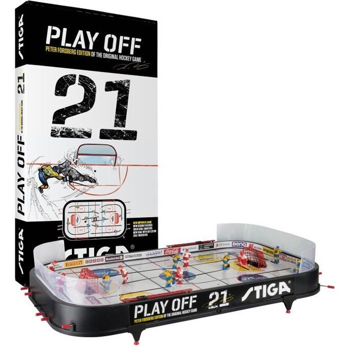 STIGA Jeu de hockey sur table Play off 21 Suède VS Canada - Blanc