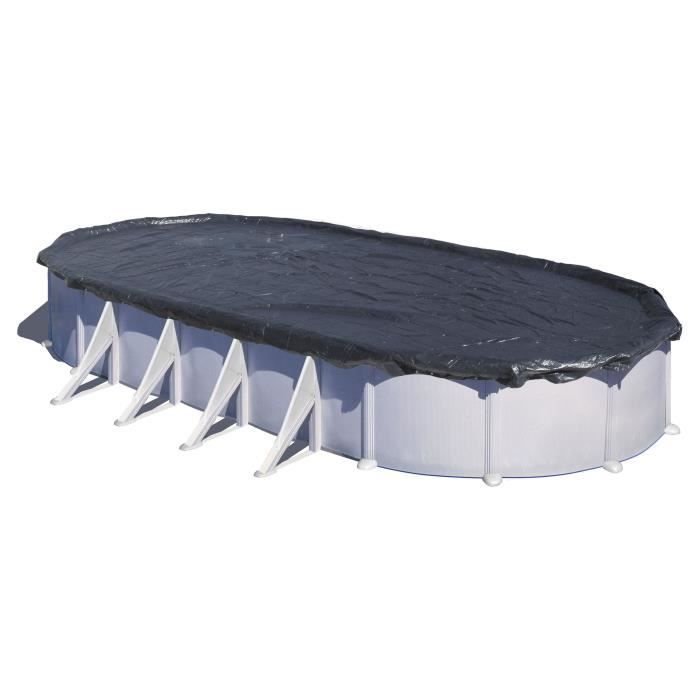 GRE Bâche hivernage piscine ovale 500 x 300 - 100gr/m²