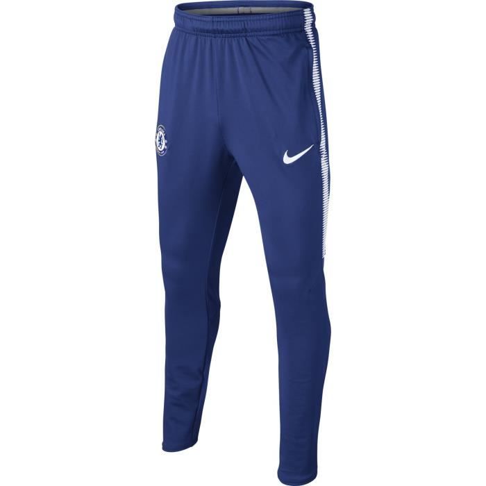 NIKE Pantalon de survêtement Chelsea FC Squad 2017/2018 - Enfant garçon - Bleu