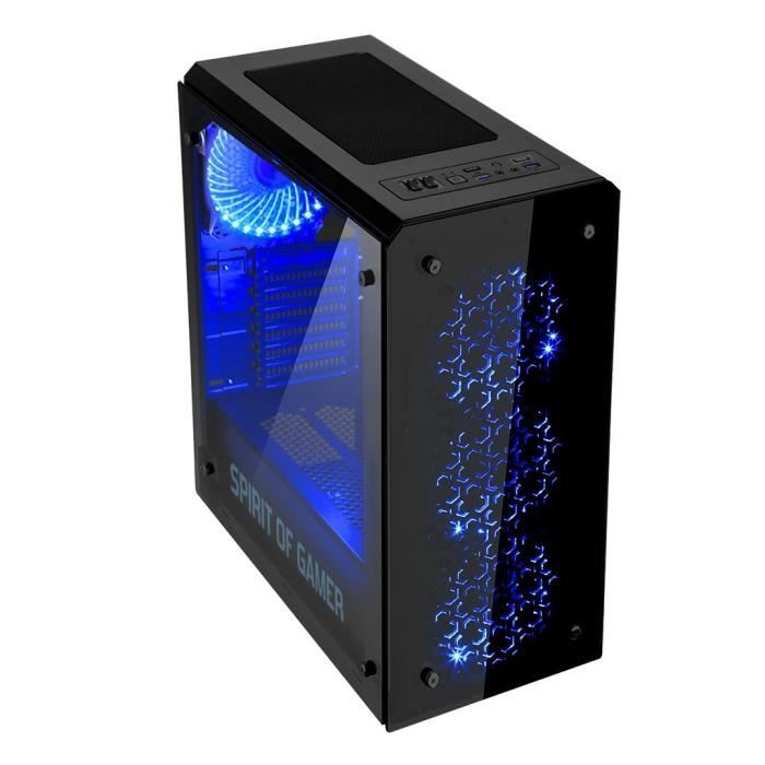 SPIRIT OF GAMER Boîtier PC Gamer Rogue IV - Bleu