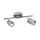 Plafonnier Perry 2 spots - Chrome