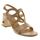 Sandales talons hauts dorees