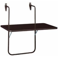 TABLE DE JARDIN Boy Table suspendue pour balcon 60 x 40 cm marron TABLE DE JARDIN Boy Table suspendue pour balcon 60 x 40 cm marron