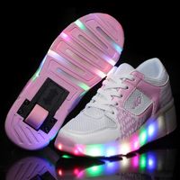 BASKET Enfants avec chaussures à roulettes batterie rempl BASKET Enfants avec chaussures à roulettes batterie rempl