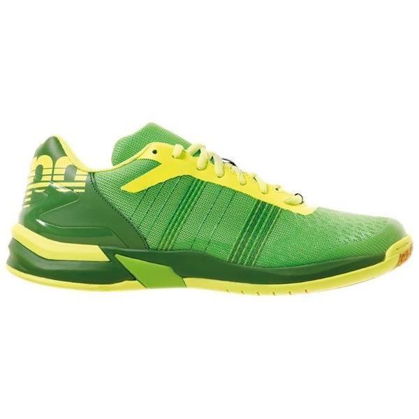KEMPA Chaussures de handball Attack Three Contender - Homme - Vert et jaune fluo