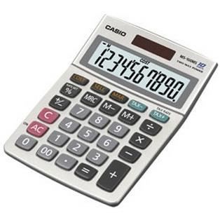 CASIO Calculatrice de bureau MS100BM grise
