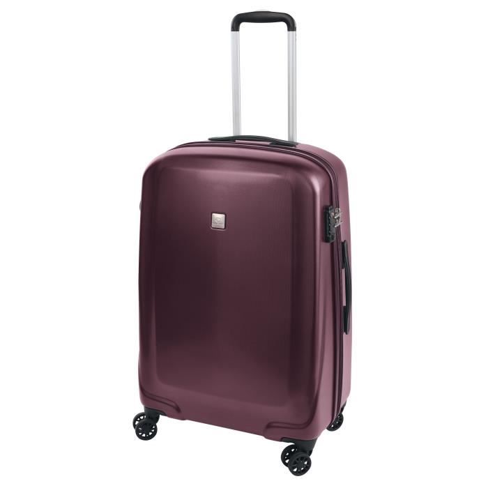 SAVEBAG Valise de cabine 4 roues MAGASKA - Serrure TSA - 62L - Violet