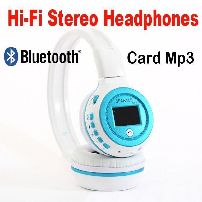Casque Bluetooth Sans Fil Lecteur Mp3 Intégré Radio Fm