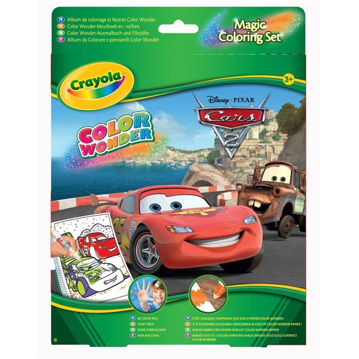 Coffret Album Crayola feutres Cars Achat Vente f c