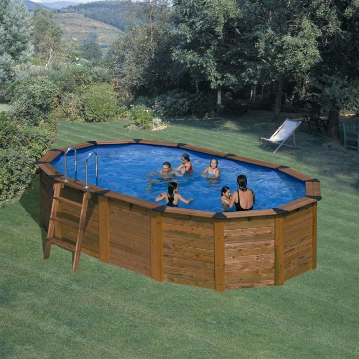 Piscine ovale 5.33m x 3.46m x 1.22m   Achat / Vente KIT PISCINE