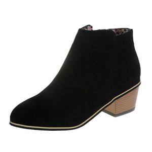 Pas Femme Bottine Cuir Cher Achat Vente HfFIdxqF
