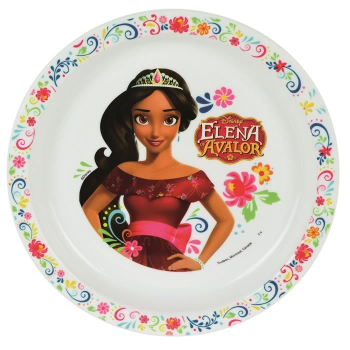 Fun House Disney elena d'avalor assiette micro-ondable pour enfant