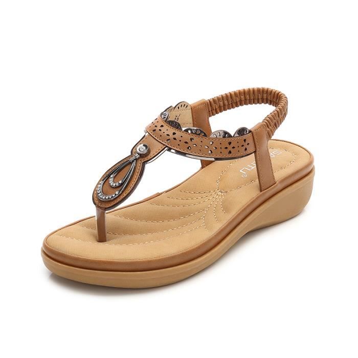 Compensées Femme Sandales Nu Vente Achat Jaune Jzmvqpgslu Sandale Iyfbg7vY6