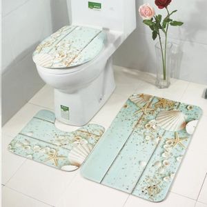 TAPIS DE BAIN  Tapis de Bain Ensembles,3 pièces Antidérapant Tapi