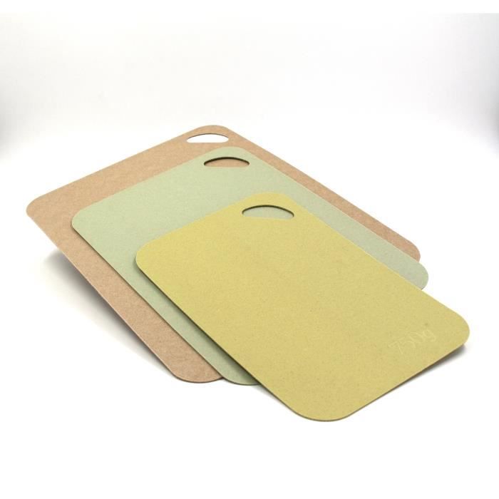 750 G Lot de 3 Planches à découper Greencut - Antidérapantes