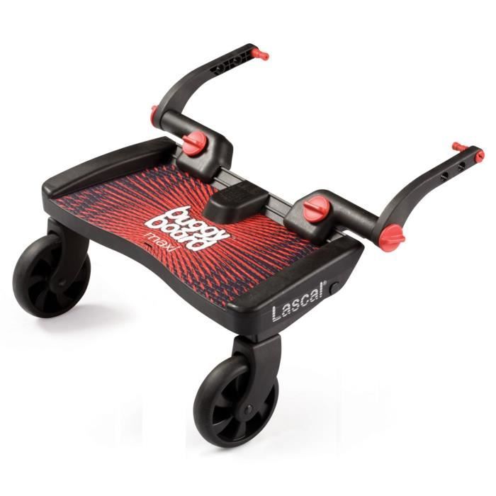 LASCAL Marche pour poussette BB MAXI Noir/Rouge