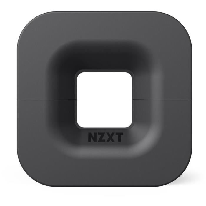 NZXT Support magnetique pour casque et cablage Puck - Silicone, magnets - 85 x 85 x 40mm - Noir