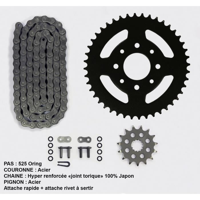 Kit chaîne pour Honda Cbf N/S 600 de 08-