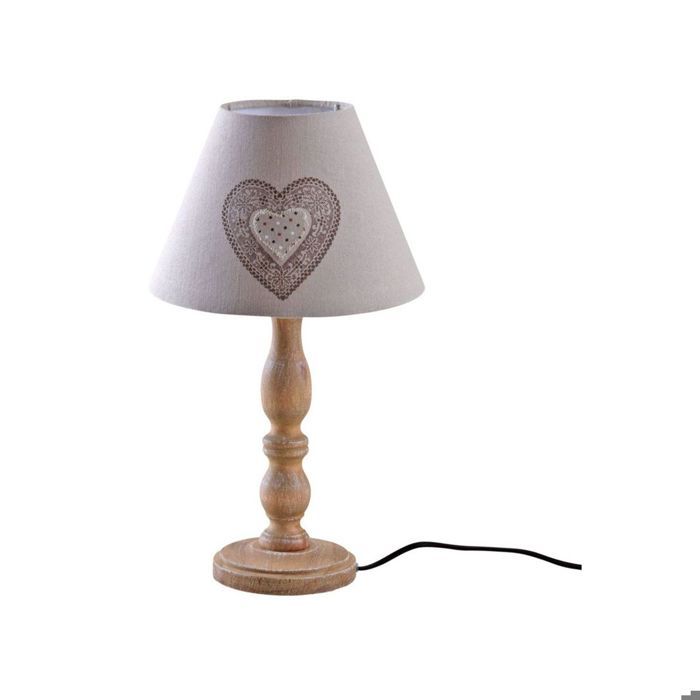 Coeur Jfk1tlc3 Lampe Bois De Chevet Abat Avec En Jour TclJ3KF1