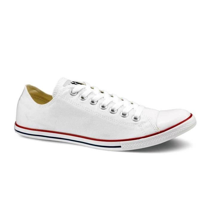 converse basse homme blanche