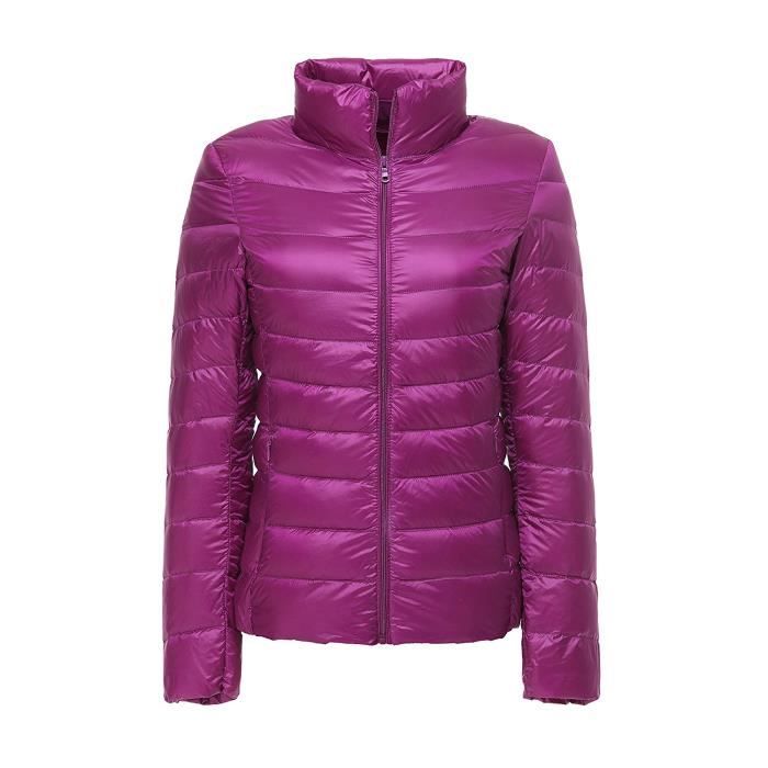 Veste Blanc De Légère Capuche Sport Courte Outdoor Down Automne Blouson Femme Duvet Hiver Ultra Ou À Camping Doudoune Canard OPwxq0